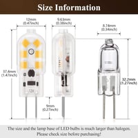 DiCUNO 10db G4 1.5W LED Izzó, 180 Lumen, 20W Halogén Ekvivalens 3