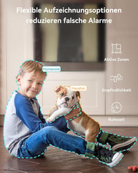 Blurams 360°-os 2K WiFi beltéri kamera, Alexa-kompatibilis, éjjellátó, háziállat figyelő 7