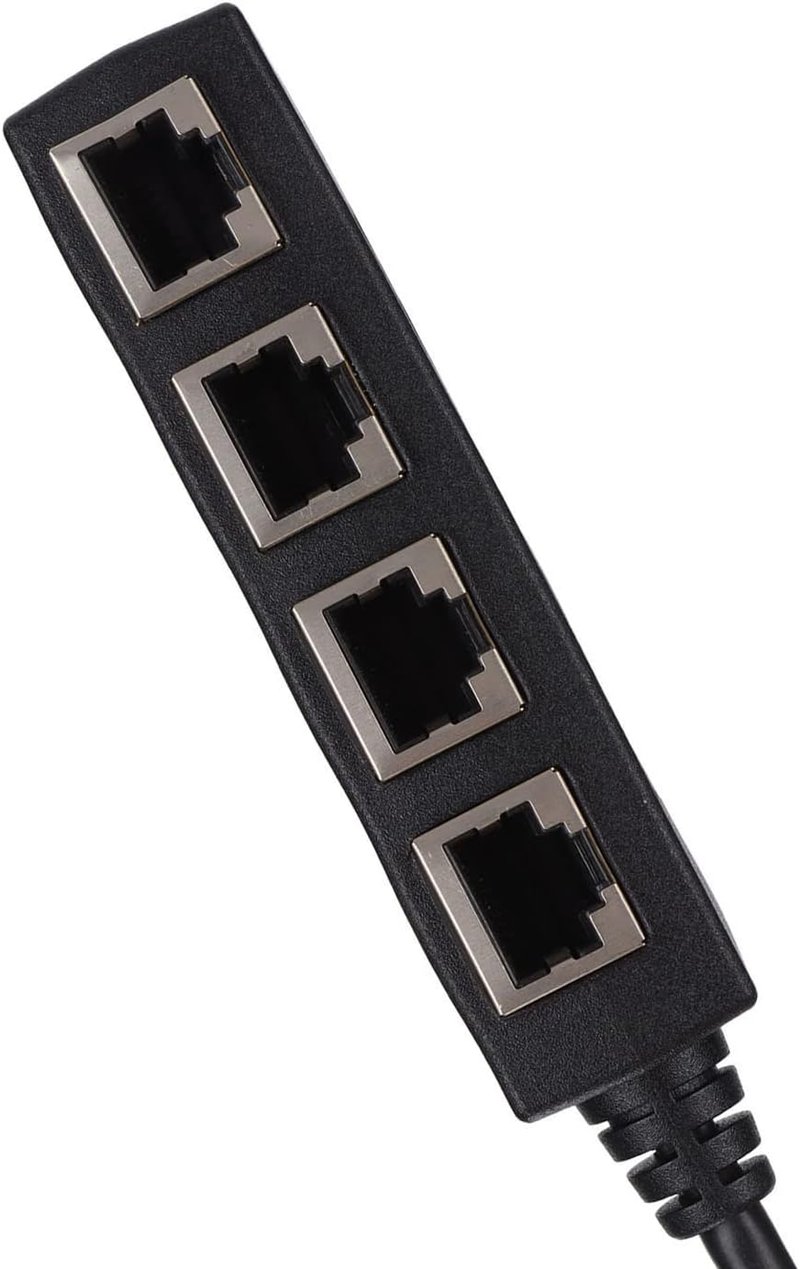 Yosoo 4 portos RJ45 CAT7 Ethernet elosztó adapter hálózatokhoz