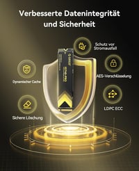 ORICO IG740PRO 2TB M.2 NVMe SSD PCIe 4.0 - 7450 MB/s Sebesség, TLC 3D NAND, Hűtőbordával - Ipari és Otthoni Használatra, Laptop, PC, PS5 Kom 4