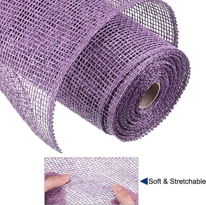 Lila Orgona Mintás Dekorációs Szövettekercs, 25cm x 5m