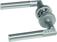 Assa Abloy Digitális Ajtókilincs PIN Kódzárral - Beltéri Ajtófogantyú Rozsdamentes Acélból - Ezüst Matt Kivitel - Elemmel 1