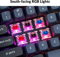 Keychron K2 Pro RGB mechanikus billentyűzet, vezeték nélküli, programozható, Mac/Windows 7