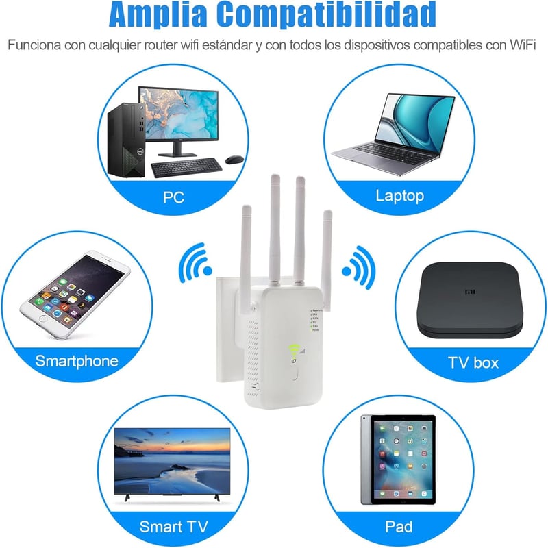 TP-Link AC1200 Dual Band WiFi Jelerősítő 4 Antennával és Ethernet Porttal