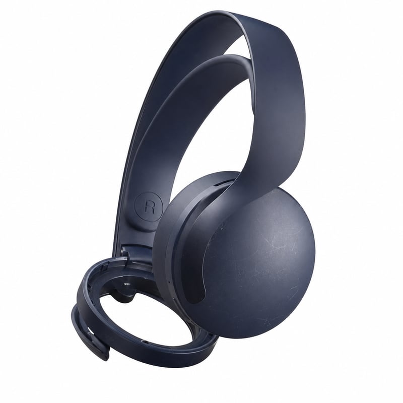 Bezdrôtové herné slúchadlá PlayStation PULSE 3D vo farbe Midnight Black - kompatibilné s PS5, použité, neúplné (bez náušníkov)