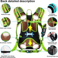 SPGOOD Kerékpáros Hátizsák 20L/25L/30L - Vízálló, Ultrakönnyű, Unisex Túrazsák Esővédővel és Sisakrögzítővel - MTB Hegyi Biciklis Táska 3
