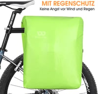 ICOCOPRO Kerékpár Táska 35L - Dupla Csomagtartó Táska Vízálló Esővédővel - 3D Bicikli Táska MTB, Országúti és Elektromos Kerékpárokhoz 8
