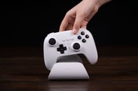 Bezdrôtový ovládač 8Bitdo Ultimate 2.4G s nabíjacou stanicou, Hall Effect joysticky, kompatibilný s PC, Androidom, Steam Deckom a Apple, biely 6