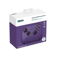 Controller wireless 8Bitdo Ultimate 2.4G cu joystick Hall Effect, cu stație de încărcare, compatibil PC, Android, Steam Deck și Apple, mov 5