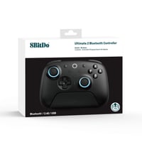 Bluetooth ovládač 8Bitdo Ultimate 2 pre Nintendo Switch a Windows PC, TMR joystick, Hall Effect spúšte, RGB svetelný krúžok, čierny, bez nabíjacieho kábla 5