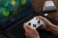 Bluetooth ovládač 8Bitdo Ultimate 2 pre Nintendo Switch a Windows PC, TMR joystick, Hall Effect spúšte, RGB svetelný krúžok, čierny, bez nabíjacieho kábla 8