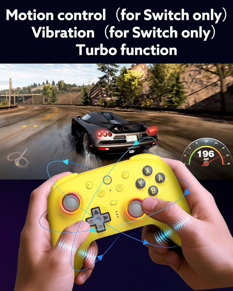 8Bitdo Ultimate 2 Bluetooth Kontroller RGB Fire Ring, Hall Effect Triggerek, Vibráció, Switch/PC