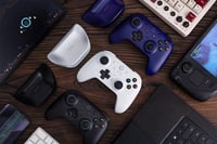 Controler wireless 8Bitdo Ultimate 2 – Joystick TMR, trăgaci cu efect Hall, inel RGB, control prin mișcare, 8Speed Wireless, Windows și Android, violet 9