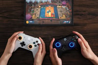 Bezdrôtový ovládač 8Bitdo Ultimate 2 – TMR joystick, Hall Effect spúšte, RGB krúžok, pohybové ovládanie, 8Speed Wireless, pre Windows a Android, fialový 8