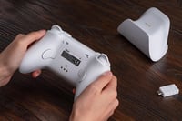 Bezdrôtový ovládač 8Bitdo Ultimate 2 – TMR joystick, Hall Effect spúšte, RGB krúžok, pohybové ovládanie, 8Speed Wireless, pre Windows a Android, fialový 10