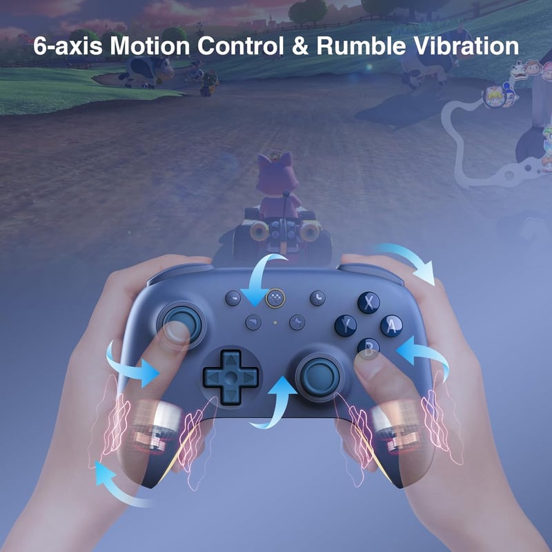 8bitdo Ultimate 2C Bluetooth Kontroller Nintendo Switch Konzolokhoz - Hall Effekt Joystick, Programozható Gombok, 6-Tengelyes Mozgásérzékelő