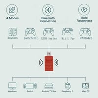 8BitDo USB Wireless Adapter 2 Bluetooth adapter Switch PS5 PS4 Xbox kontrollerhez 2