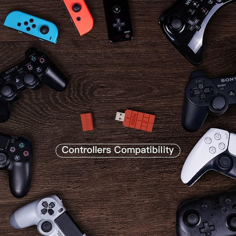 8BitDo USB Wireless Adapter 2 Bluetooth adapter Switch PS5 PS4 Xbox kontrollerhez