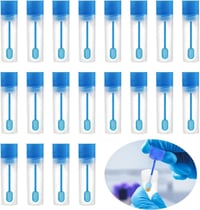 20 darabos mintacső, kutya és macska, kémcső, vizsgálócső, kisállatoknak teszteléshez, 15 ml (2,3 x 8,1 x 2,1 cm) 1