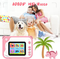 Gyerekeknek való digitális fényképezőgép, azonnali nyomtatással, 32GB kártyával, 3-12 éveseknek 7
