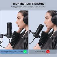 SUDOTACK USB Gaming Mikrofon Kondenzátor PC Streaming Podcast Felvételhez 4