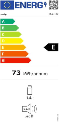 Vasip 15L Mini Hűtőszekrény - Hordozható Hűtő-Fűtő Funkció, 220V/12V, Otthonra, Irodába, Kempingezéshez és Autóba, 2 Polccal, Fekete 19