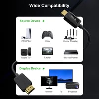 FIBBR 8K Optikai HDMI 2.1 Kábel, 20m, 48Gbps, 8K@60Hz, 4K@120Hz/144Hz, HDR, eARC - PS5, Xbox Series X, PC, TV Kompatibilis 5