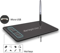 Huion Inspiroy H640P grafikus rajztábla 8192 nyomásszint stylus tollal 4