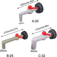IBC tartály adapter DN40/50 golyós csappal, 32mm-es csatlakozóval - S60x6 esővízgyűjtőhöz 5