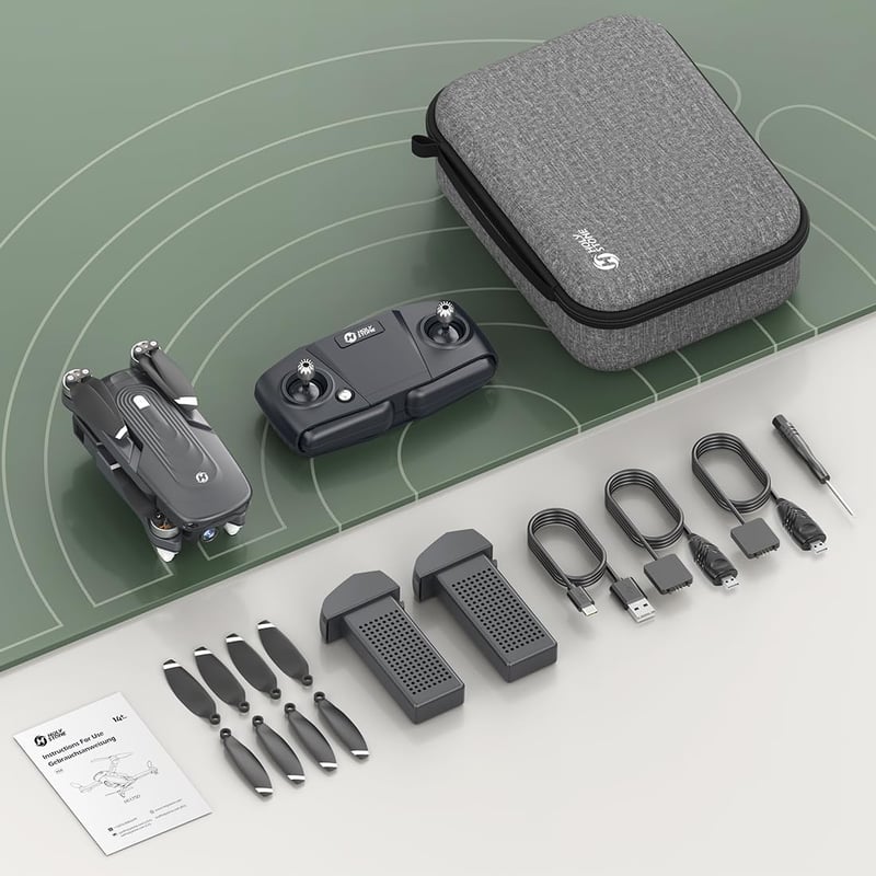 Holy Stone HS175D Összecsukható GPS Drón 4K Kamerával - 46 Perces Repülési Idő, Követés Funkcióval, Kefe Nélküli Motor, Kezdőknek és Profikn
