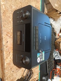 Radio portabil Muse M-182DB cu DAB+, CD și casetofon, Bluetooth, FM, AUX-In, LCD — antenă slăbită (stare: vezi a 2-a fotografie) 2
