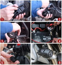 SUPAREE Motorrad LED Scheinwerfer 40W Nebelscheinwerfer Szett (2db) 7
