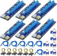 APKLVSR PCI-E Riser LED-es USB 3.0 Kábel Kriptobányász Grafikus Kártyához 1