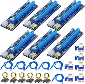 APKLVSR PCI-E Riser s LED-om i USB 3.0 kabelom za grafičku karticu za kriptorudarenje