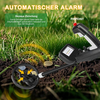HFRYPShop Fémkereső Gyerekeknek - Vízálló Tekerccsel, 89-106 cm Állítható, Könnyű, 3 Keresési Móddal, Összecsukható, Kincsvadászathoz és Túr 3