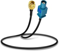 BINGFU Fakra Z - SMA Male Antenna Hosszabbító Kábel 30cm - Autós GPS, FM Rádió, Sirius XM, 4G LTE, Bluetooth Kompatibilis 1