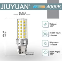 Philips 12W E27 LED Kukorica Izzó, Neutrál Fehér, 4 darabos csomag 3