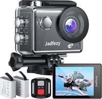 Jadfezy WiFi Akciókamera 1080P HD, 30m Vízálló, Távirányítós, 2 Akkumulátorral 1