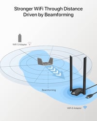 BrosTrend AX1800 WiFi 6 USB adapter - 1800 Mbps, kétsávos (5GHz+2.4GHz), Linux és Windows kompatibilis, Raspberry Pi támogatás, nagy hatótáv 6