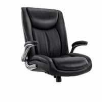Scaun de birou directorial COLAMY, capacitate 181 kg, înalt — defect, pentru piese: lipsește baza cu roți, baza tip stea (stare: vezi imaginea 2) 1
