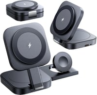 LISEN 3 az 1-ben MagSafe töltőállomás iPhone, Apple Watch és AirPods készülékekhez 1