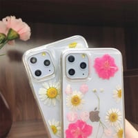 Apple iPhone 11 Védőtok Valódi Szárított Virágokkal - Átlátszó Szilikon 5