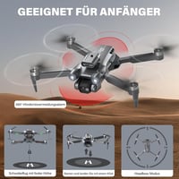 AYIQUTY Drón Kettős Kamerával - 40 Perces Repülési Idő, 3 Akkumulátor, Kefementes Motor, Kezdőknek, 14+ Éveseknek, Akadályérzékelő 4