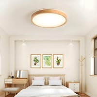 WayLuoung Fa LED Mennyezeti Lámpa 60cm - Szabályozható 3000-6000K 48W Kerek Világítás Távirányítóval - Nappali, Hálószoba, Gyerekszoba, Kony 7