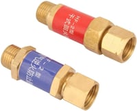 BiuZi M16x1,5 Oxigén-Acetilén Visszacsapószelep - Sárgaréz HF-2 Lángzár, CE Tanúsított Hegesztési Tartozék, Gázvisszaáramlás Elleni Védelem 9
