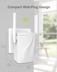 BrosTrend AC1200 Dual Band WiFi Adapter USB 3.0 - Vezeték Nélküli Hálózati Vevő PC és Laptop Számára, Nagy Hatótávolságú Antennával 3