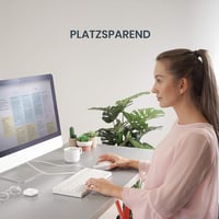 Perixx PERIDUO-212 Kompakt Mini Billentyűzet és Egér Szett, USB Kábeles, Német Kiosztás, Fehér, 1000 DPI, Windows Kompatibilis 3