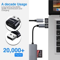 USB-C - USB-A adapter szett, 4 db - iPhone, iPad, Samsung, Google Pixel kompatibilis 3