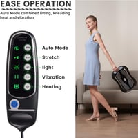 Elektromos deréktámasz ALLILUYAA - Hőterápiás, 3 fokozatú vibrációs masszázs, gerincnyújtó 9