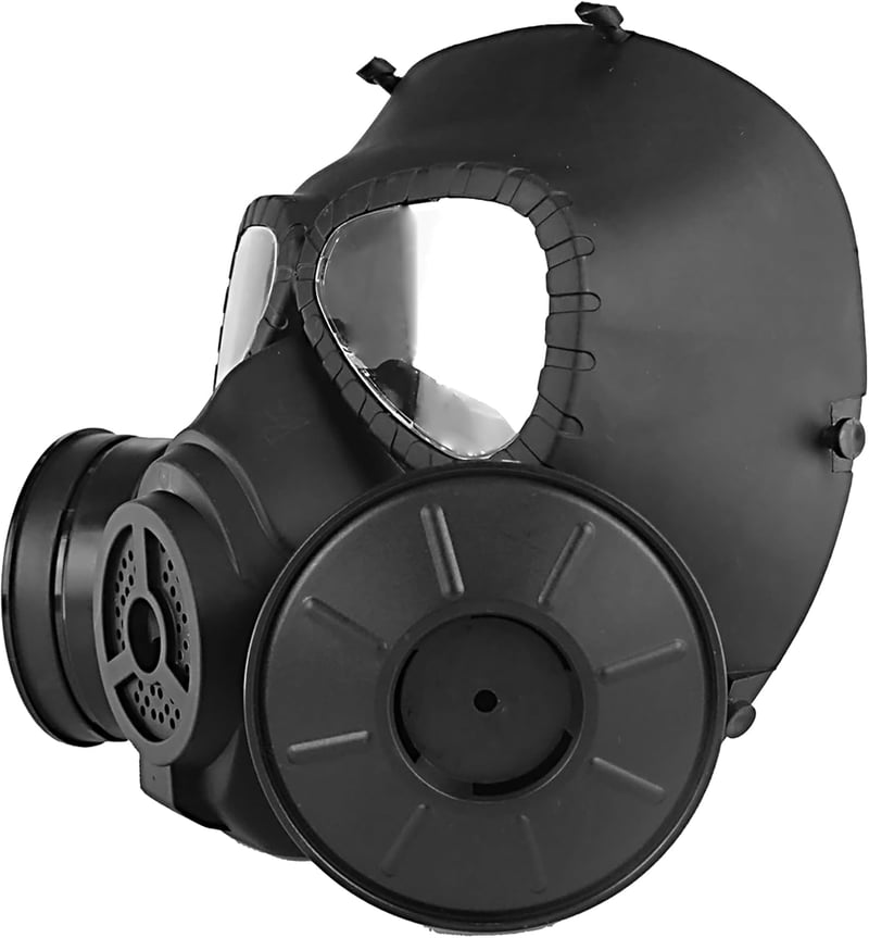WISEONUS Taktikai Maszk Átlátszó Lencsével, Dupla Turbó Ventilátoros Párásodásgátló Airsoft és Paintball Védőfelszerelés, TPU Anyagból, Feke